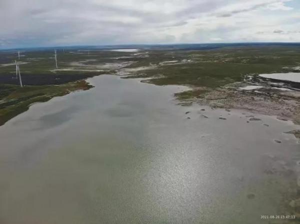 浪淘沙--察汗淖爾溼地（五臺海）2021.12.22