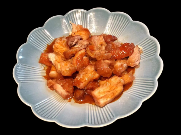 潮爸9月20日午餐記錄，仔姜炒鮑魚、嫩豆腐蝦泥雞蛋羹、自制叉燒