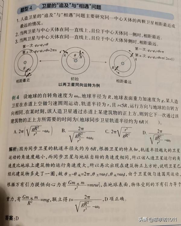高中物理：開普勒定律，萬有引力定律，衛星執行等