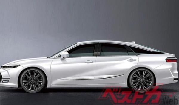 豐田皇冠海外市場全新曝光，搭載2.5L混動系統，預計四季度釋出