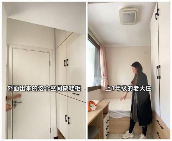 北京這一家六口，重新裝修52㎡老破小，將2室爆改成3室，收納翻倍