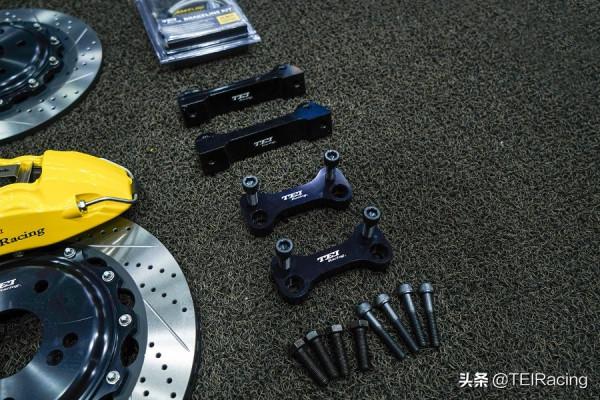 TEI Racing本田十代雅閣改裝P40NS四活塞卡鉗前輪剎車套裝後加大碟 TEI Racing本田十代雅閣改裝P40NS四活塞卡鉗前輪剎車套裝後加大碟