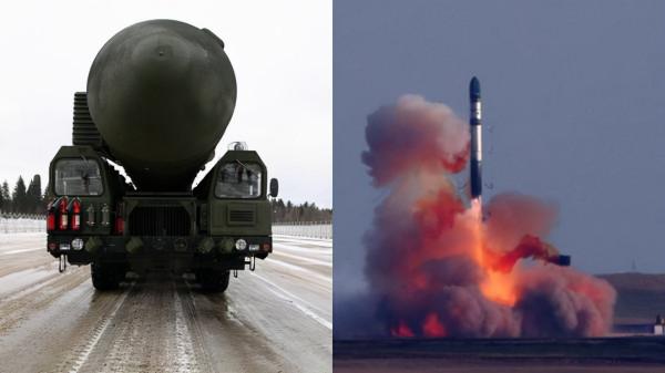 R-36M俄羅斯最強武器撒旦導彈，瞬間美國30個州沒有了，無法阻擋