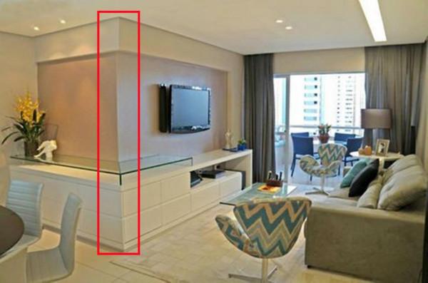 還是這樣省事！電視櫃&OpenCurlyDoubleQuote;做到頭&rdquo;，留一半當餐邊櫃用，簡潔實用