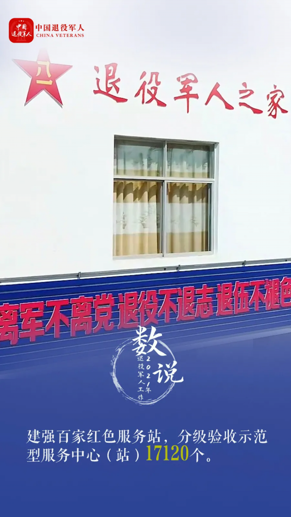 10組數字，看懂2021年退役軍人工作！