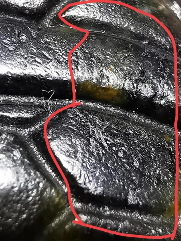 白玉五彩沁絞絲三龍佩皮殼所表現的無法可仿本質特徵,跟仿品比較 白玉五彩沁絞絲三龍佩皮殼所表現的無法可仿本質特徵,跟仿品比較