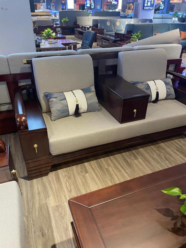 新中式實木沙發