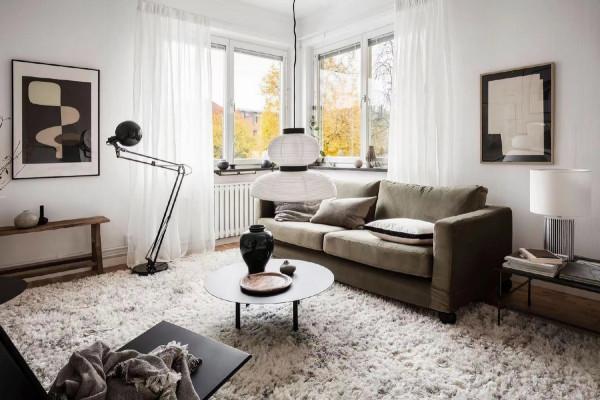 簡約時尚的風格，協調的色彩搭配，讓小戶型也裝出“高階感”