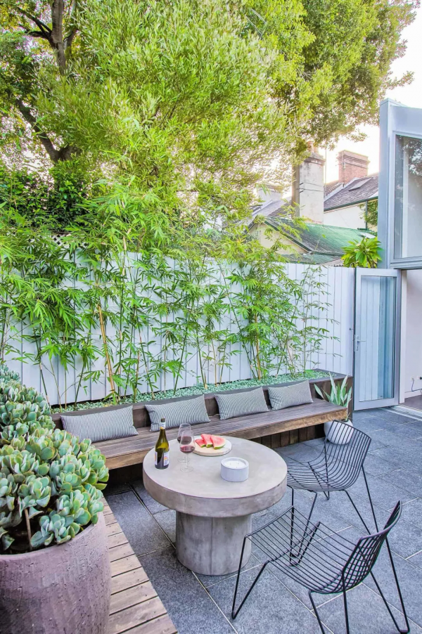 5個用竹子做裝飾的30㎡小花園，顏值瞬間提升了一大截