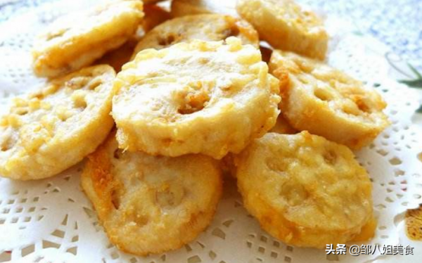 炸藕夾不難，調好脆皮糊是關鍵，教你正確做法，外焦裡嫩不油膩