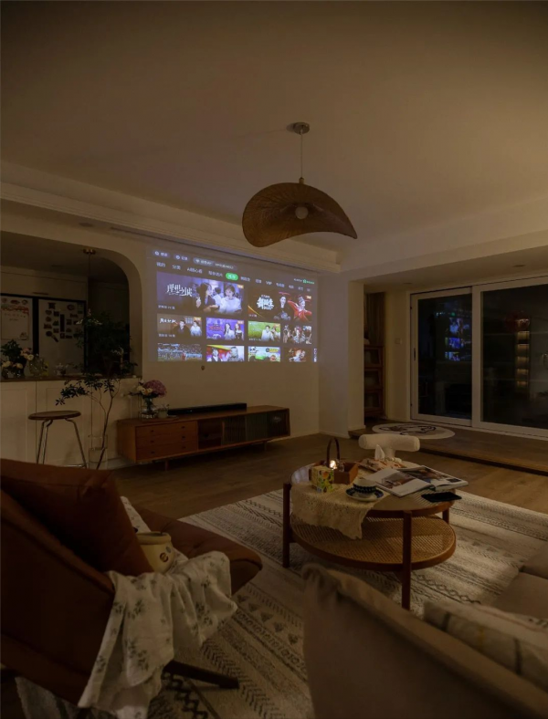 135m²北歐輕復古風三居，開放式廚房+吧檯，讓生活更有情調