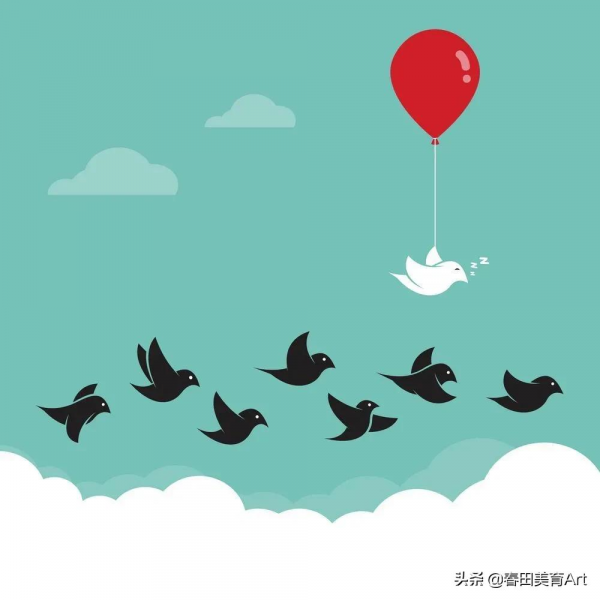 教程丨少兒美術課程《小鳥飛起來了》