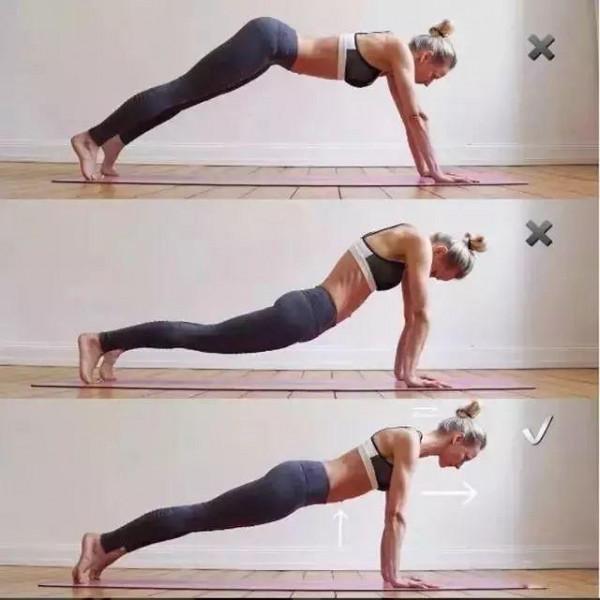 瑜伽：看懂這2張動圖，就等於掌握了從平板到四柱的所有技巧細節