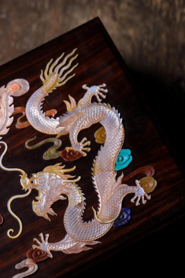 小葉紫檀 | 龍鳳呈祥 首飾盒