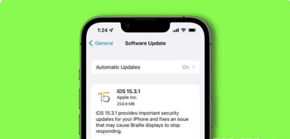 iOS 15&period;3&period;1正式版推出，修復safari安全漏洞與盲文顯示器漏洞