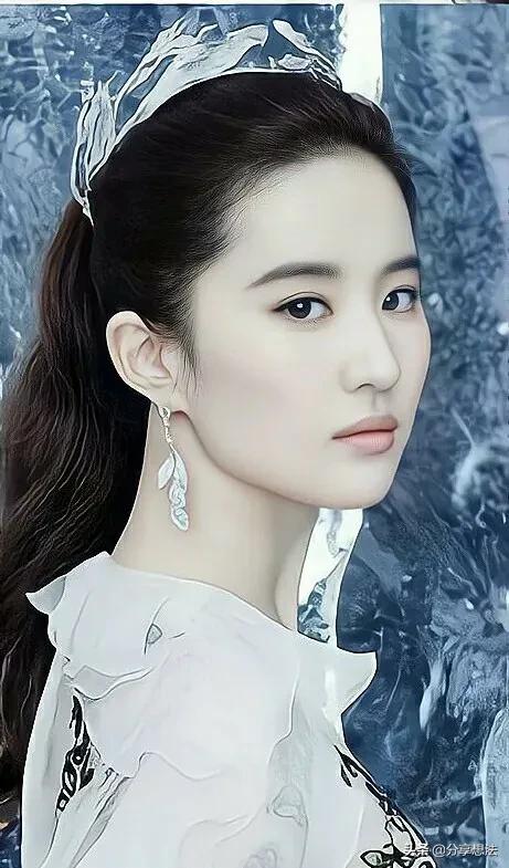 劉亦菲現代裝美圖桌布