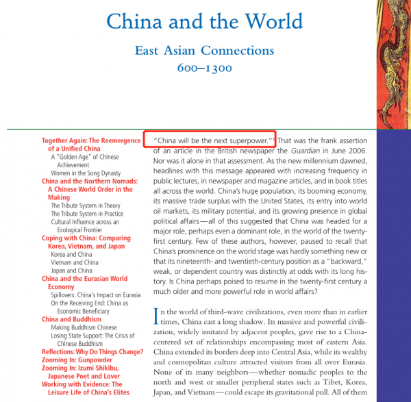 美國人的歷史教科書不學唐朝卻學宋朝？美國人是如何看待唐宋的