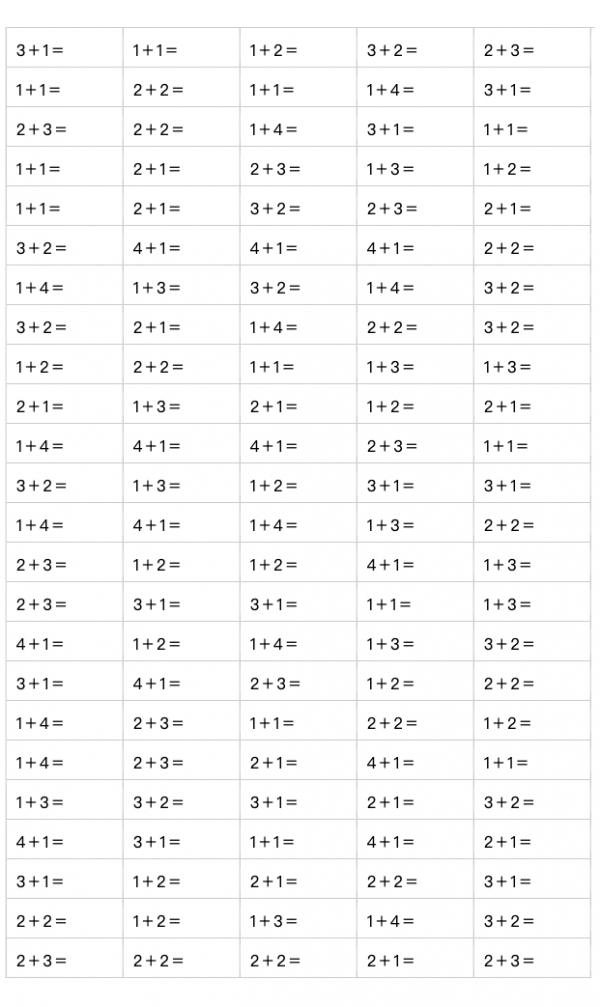 小學一年級第一課,5以內口算的減法 小學一年級第一課,5以內口算的減法