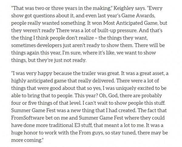 TGA主持人：今年將至少有4-5個重大宣佈