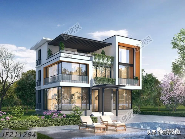 時尚現代風別墅，簡直在赤裸裸的誘惑我回農村，回頭率超高