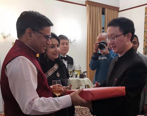 外交部亞洲司司長劉勁松出席印度駐華大使離任招待會