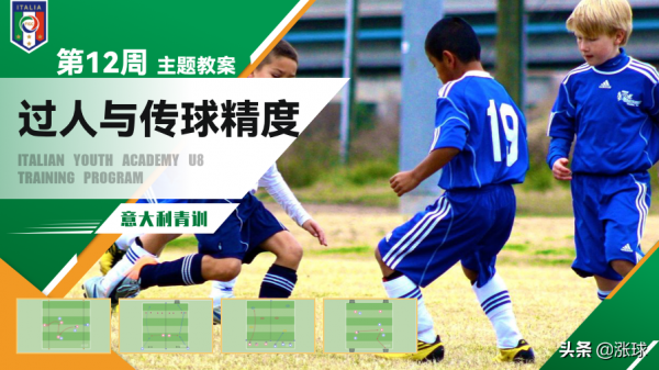 「義大利青訓學院U8訓練計劃」第12周 運球過人與傳球精度