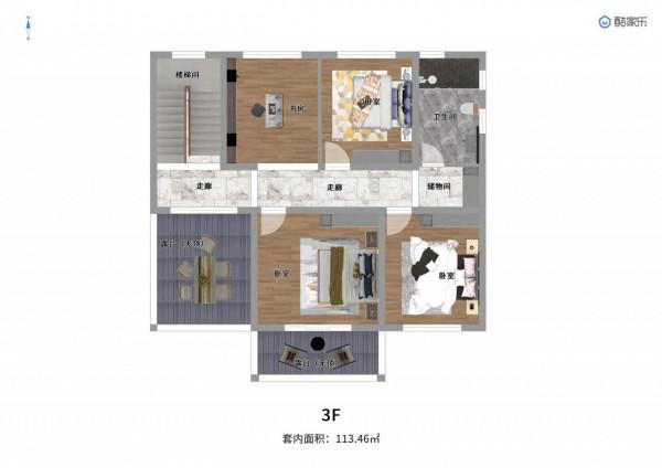 三層簡約現代風別墅 經濟型10室2廳自建房 三層簡約現代風別墅 經濟型10室2廳自建房