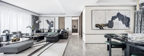 142㎡大平層,以現代風裝修元素,營造出一種現代精緻的居住空間 142㎡大平層,以現代風裝修元素,營造出一種現代精緻的居住空間