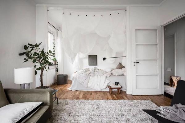 簡約時尚的風格，協調的色彩搭配，讓小戶型也裝出“高階感”