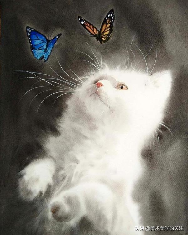 顏料抵擋不住它的美態,流浪改變不了它的命運——水彩貓咪的世界 顏料抵擋不住它的美態,流浪改變不了它的命運——水彩貓咪的世界