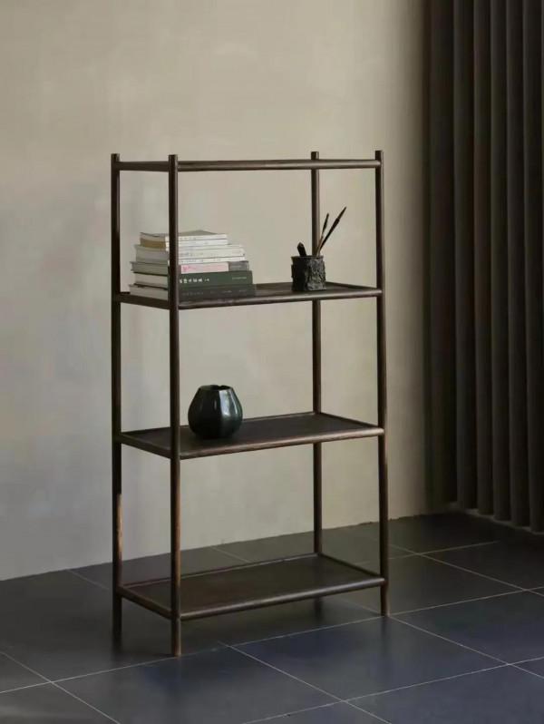 鐵力木書架，鐵力木多寶櫃，書櫃