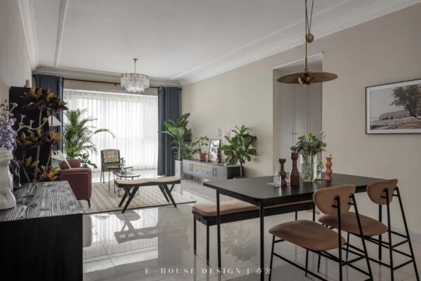 不界定風格，將喜歡元素和顏色混搭 122㎡ 精裝房復古文藝又工業範