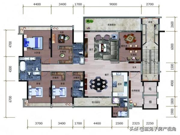 295㎡奢華大平層,內部功能豐富,格局方正,盡顯優雅氣質 295㎡奢華大平層,內部功能豐富,格局方正,盡顯優雅氣質