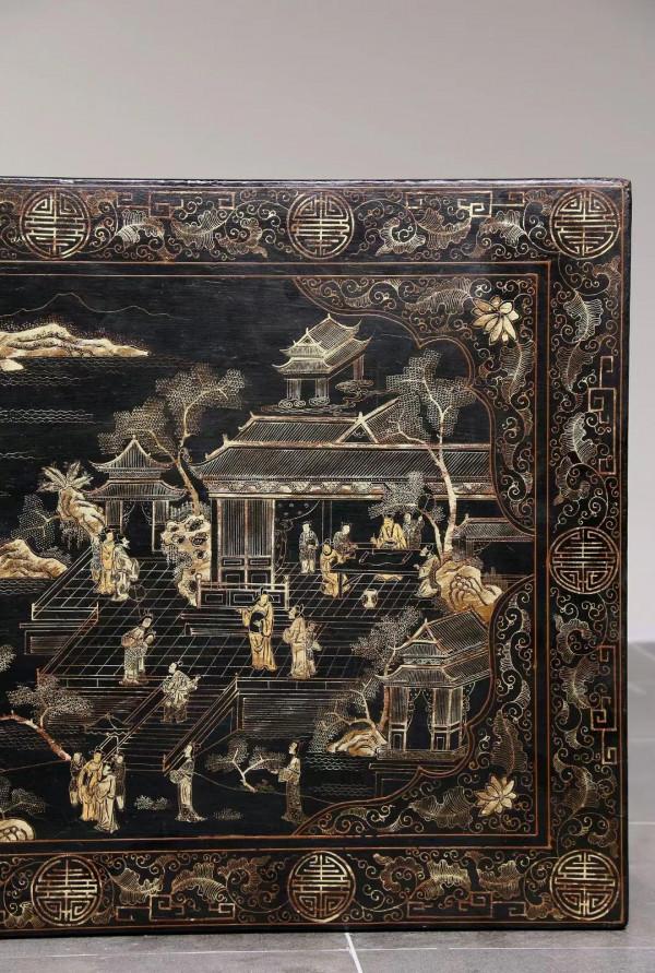 滿描金小茶桌，刀牙板書桌，四平文房畫案，楠木八仙桌