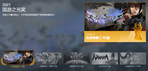 鳳凰遊戲公開「2021年度遊戲評選」各大獎結果