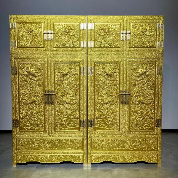 【鍍金版傲世祥龍頂箱櫃】