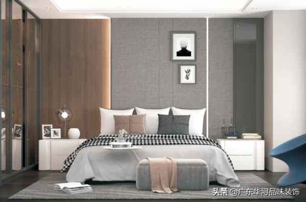 185平現代輕奢風，黑白灰的裝飾，莊重而又時尚