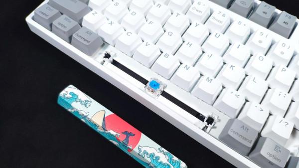 遇見珊瑚海，鍵線分離、熱插拔、RGB燈效，小呆蟲GK108開箱