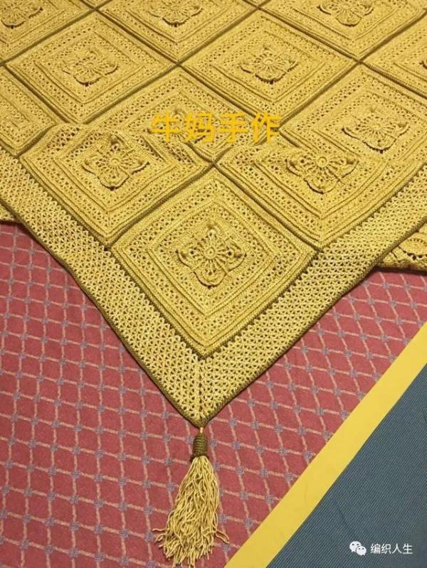 虎年的第一作品，噴毛紗復古毯子欣賞