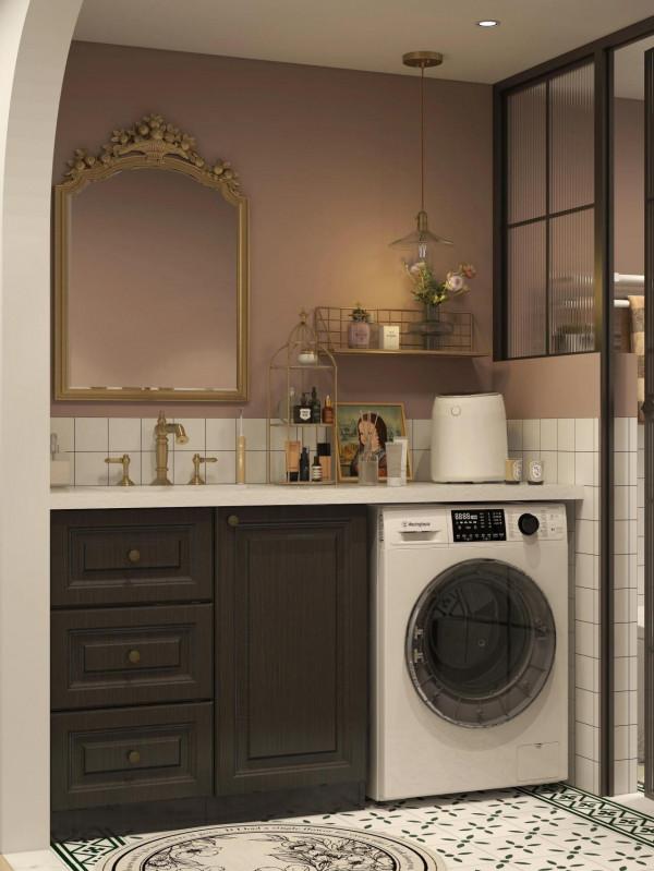 乾溼二分離的輕復古浴室，且美且精緻