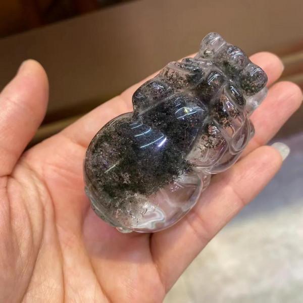 綠幽靈招財貔貅 綠幽靈招財貔貅