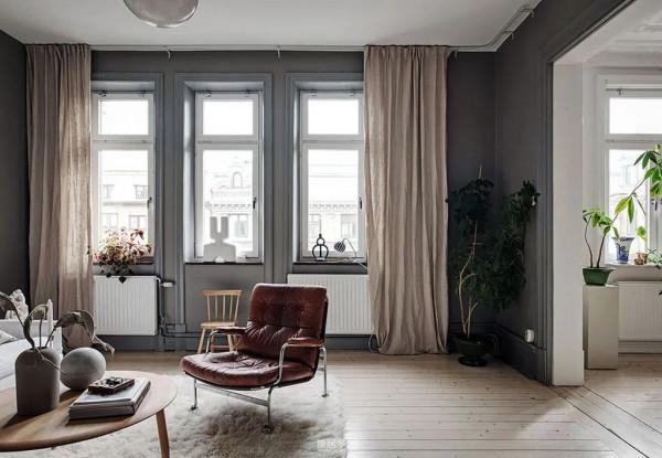 華麗的灰泥造型與時尚裝飾的瑞典公寓(112 平方米) 華麗的灰泥造型與時尚裝飾的瑞典公寓(112 平方米)