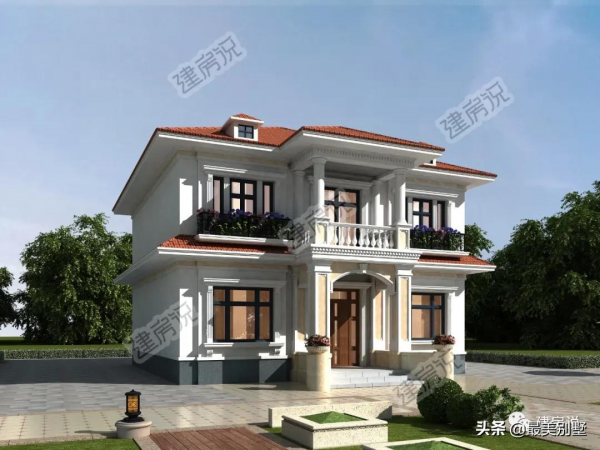 26萬一棟的巴洛克別墅，充滿異域風情，建房就是這麼與眾不同