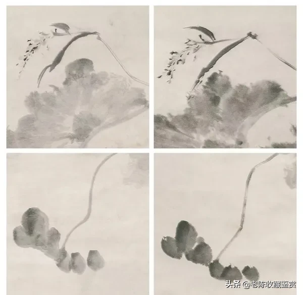 八大山人的荷塘蘆雁圖真贗再賞