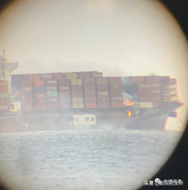 事大了!這艘滿載中國貨物的4253TEU箱船著火了,16名海員緊急撤離 事大了!這艘滿載中國貨物的4253TEU箱船著火了,16名海員緊急撤離