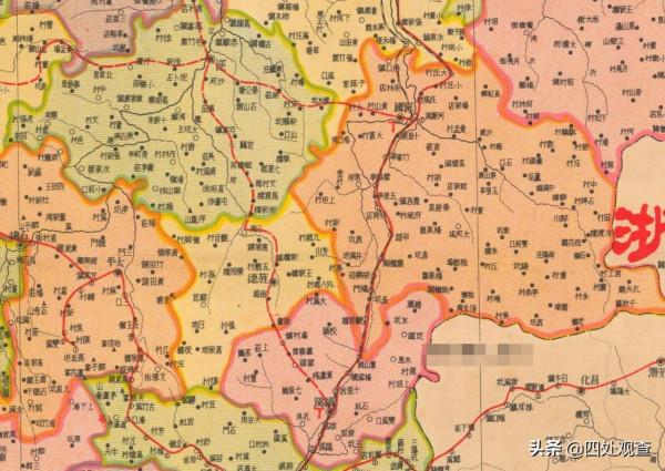 老地圖上的安徽省，1938年安徽省分縣明細地圖