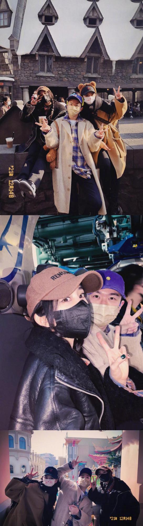 楊冪北京環球影城遊客照，私服超酷