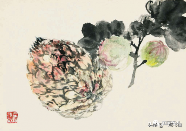 吳待秋 花卉冊頁欣賞 吳待秋 花卉冊頁欣賞