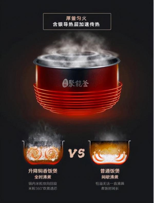 高顏值大智慧 美的升降燜香電飯煲花樣美食隨心烹飪