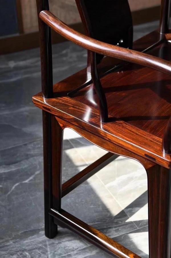 寮國大紅酸枝、蘇韻塔剎紋南官帽椅、鑑賞